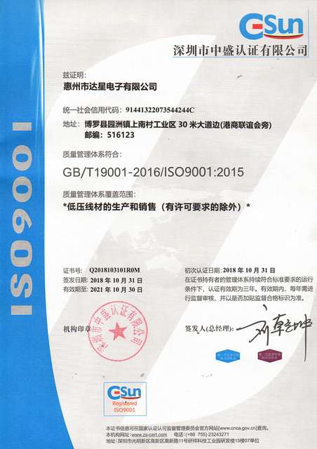 ISO证书